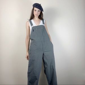 90s vintage DKNY wide leg carpenter overalls